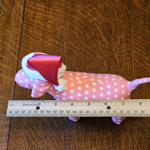 Victoria's Secret PINK Polka Dot Dog in Santa Hat - Picture 7 of 7